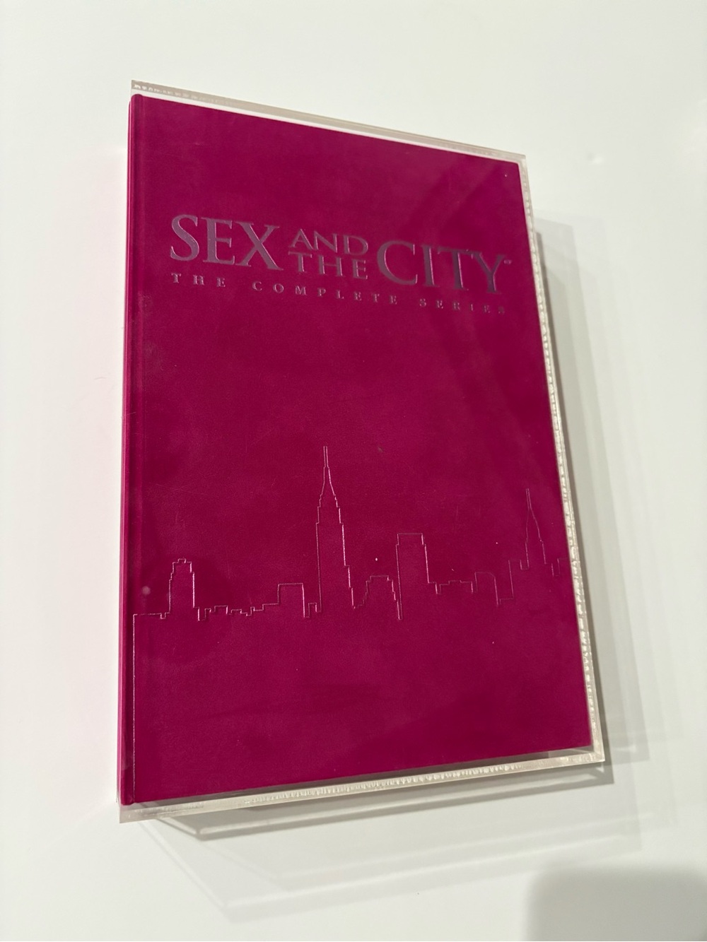 Sex and the City Complete Series - Fuchsia Collector Set, pink velvet notebook